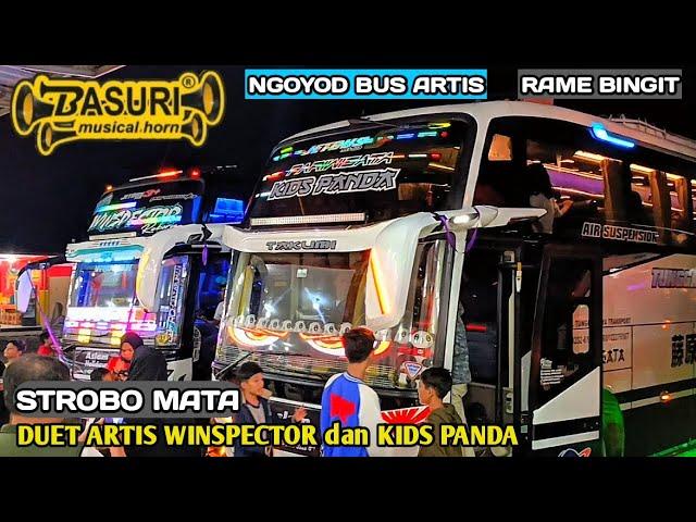 BUS TELOLET BASURI ‼️strobo mata runtext duet artis winspector dan kids panda full basuri