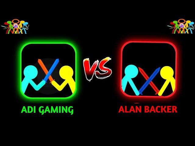 SUPREME DUELIST STICKMAN  ADI GAMING VS ALAN BECKER  #stickman #gaming #animation #fun@alanbecke