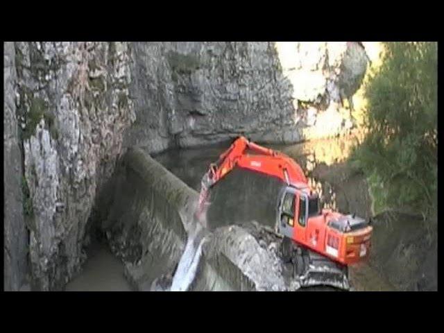 DEMOLICIÓN DEL AZUD DE LA GOTERA, RÍO BERNESGA