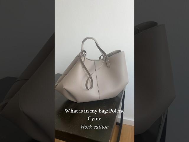 Going to the office with Polene Cyme bag #polene #poleneparis #polenecyme #whatisinmybag