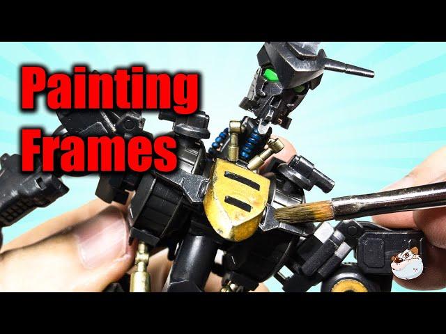 How to Hand Paint Gunpla Frames Gundam Barbatos Lupus Rex by Lincoln Wright