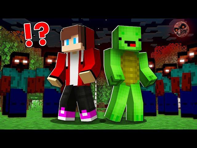 How Mikey and JJ Survived SCARY NIGHT ? - Minecraft (Maizen)
