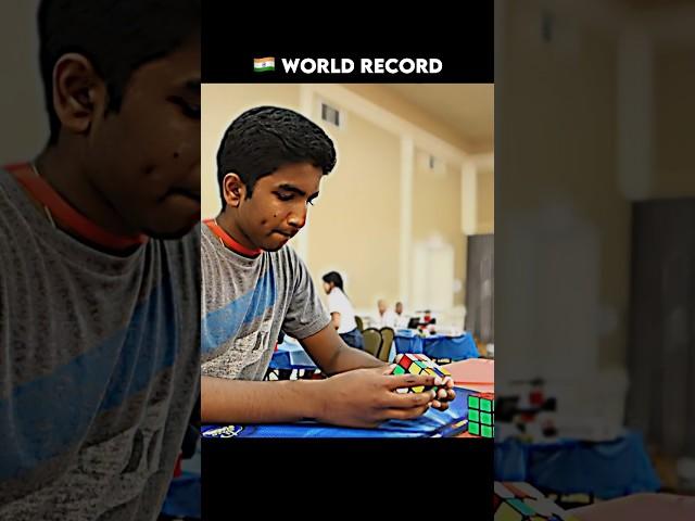 Pavan Ravindra solve cube in 5.58 seconds  world record #viral #rubikscube #shorts