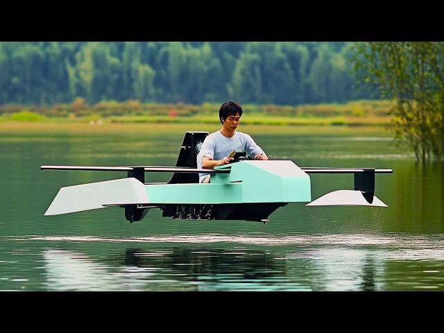 Men Build a Giant FLYING BOAT in 100 Days | DIY Ekranoplan by @MojieAirCrafting