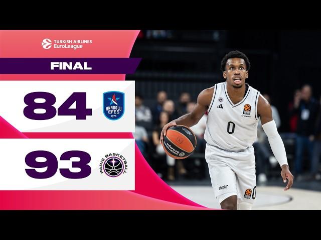 SEVENTH win in a ROW | Efes – Paris | BASKETBALL HIGHLIGHTS R11 2024-25