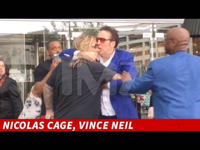 Vince Neil Fights Nic Cage After Allegedly Attacking Woman | TMZ