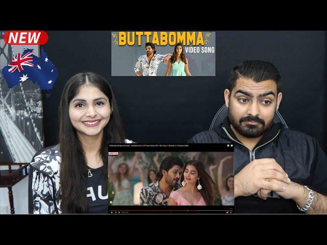 BUTTABOMMA Full Video Song Reaction by an AUSTRALIAN Couple | #AlaVaikunthapurramuloo | Allu Arjun |