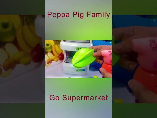 PEPPA PIG FAMILY GO SUPERMARKET|PEPPA PIG HOUSE|पेप्पा पिग हाउस| LEARNING VEGETABLES|सब्जियां सीखना