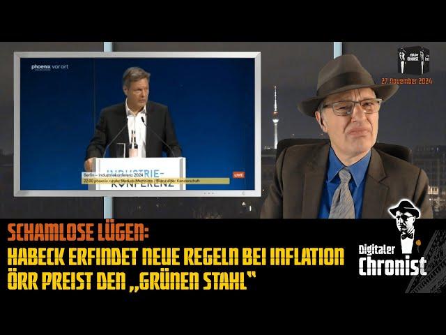 Schamlose Lügen: Habeck erfindet neue Regeln bei Inflation - ÖRR preist den „Grünen Stahl“