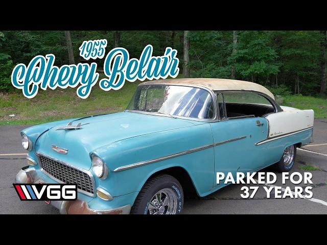 Will This 1955 Chevy Belair RUN AND DRIVE After 37 YEARS Parked In A Garage? Day With Derek!