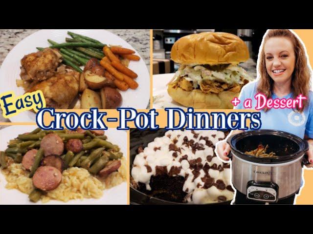 SLOW COOKER DINNERS | WHAT'S FOR DINNER? | CROCK-POT DESSERT RECIPE | NO. 62