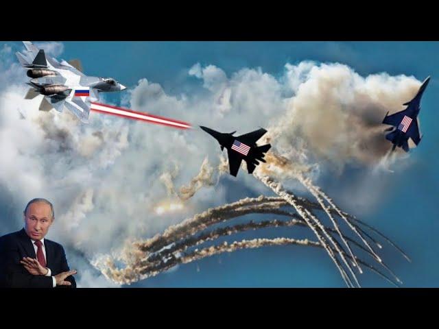 just happened! 4 of the best US F-16 fighter jets were shot down by Russian MiG-31s ​​on the border