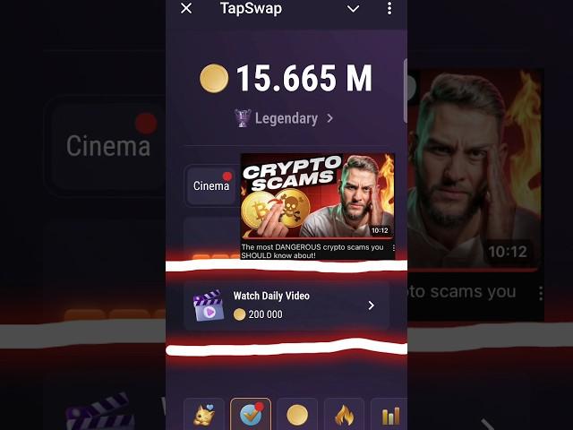 watch daily video tapswap code | Today tapswap cinema code #tapswap #tapswapofficial #airdrop