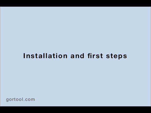 Gor tool screencast, getting started