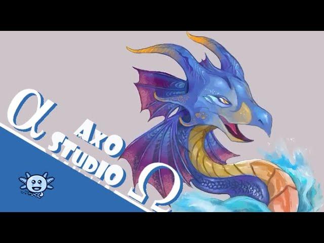 AQUATIC DRAGON - [TIMELAPSE] - [ORCHESTRAL AMBIENT] | Evolvana & JSolo - Axo Studio 