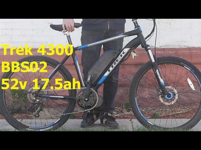 Custom Electric Bike Build: Trek 4300 Hardtail Mountain Bike Bafang BBS02 750w Mid Drive 52v 17.5ah