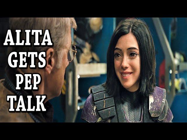 Alita gets a pep talk about Motorball from Doc Ido (2019) Alita: Battle Angel Original Movie Clip 4K