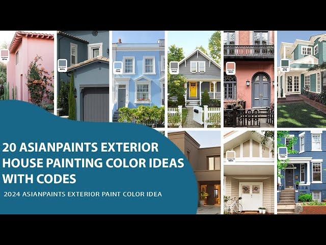 20 asian paints Exterior House Painting Color Ideas With Codes | EXTERIOR PAINT COLOURS