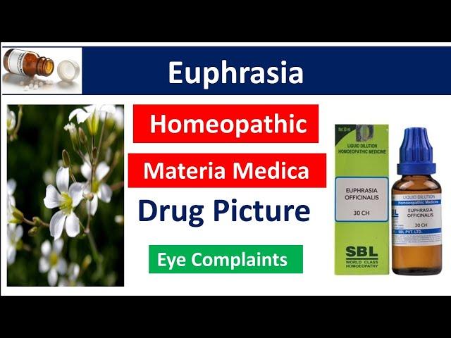 Euphrasia Homeopathic Medicine | Drug Picture | Materia Medica #bhms #materiamedica #euphrasia