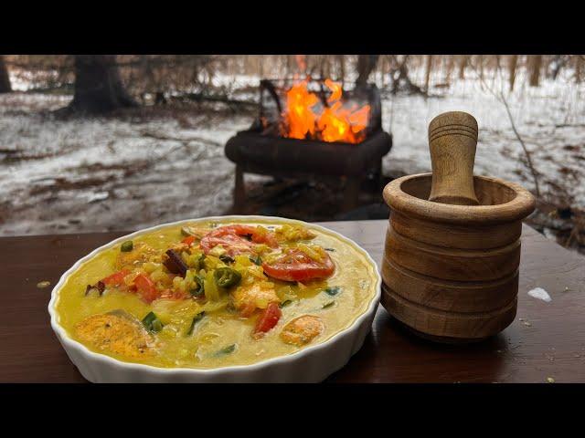 Salmon Fish Molly Recipe| Authentic Fish Molly | Outdoor Cooking with Nomadic Kitchen