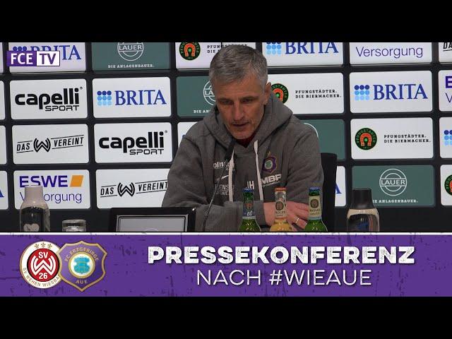 Die Pressekonferenz nach dem Auswärtsspiel in Wiesbaden