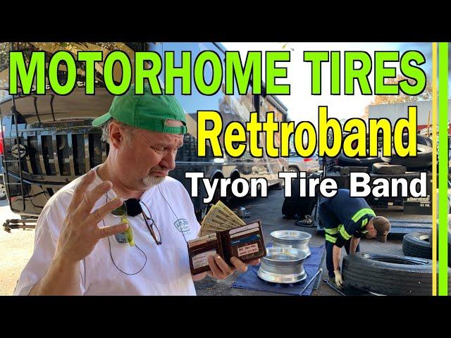 MICHELIN MOTORHOME TIRES | TYRON BANDS | NIRVC RETTROBAND RV TIRE SAFETY DEVICE | CENTRAMATIC EP99