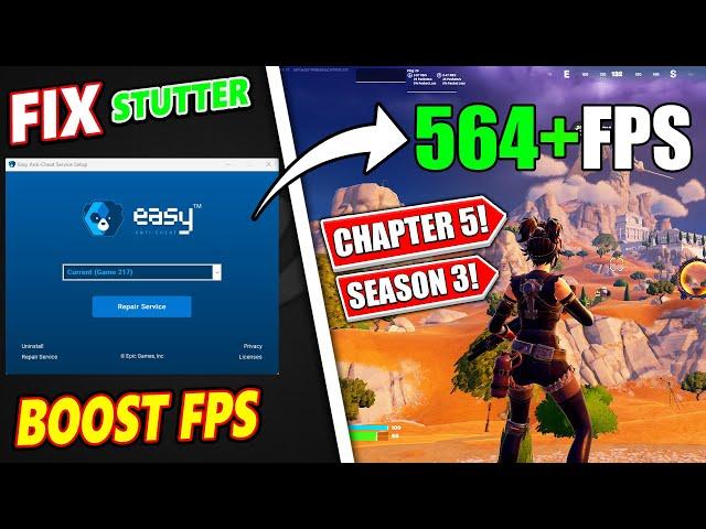 How To Fix Stutter & Boost FPS in Fortnite Chapter 5 Season 3! ️ (FPS BOOST Fortnite Chapter 5)