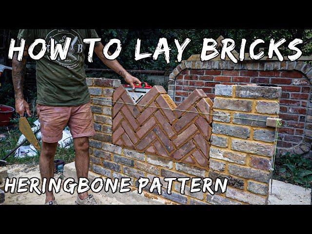 HOW TO LAY BRICKS - HERRINGBONE PATTERN