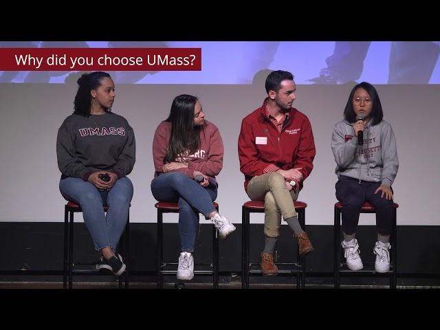 Why did you choose UMass? - UMass Amherst Destination Day Info Panel