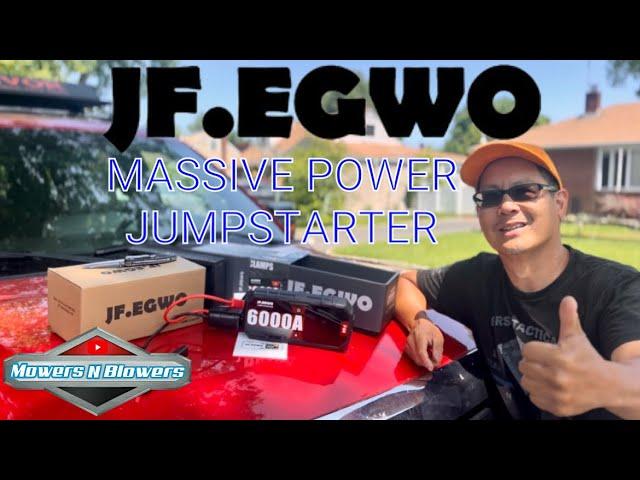 JF.EGWO 6000A Jump Starter Battery Pack 12V Portable Heavy Duty Car 65W Auto Booster Jump Power Box