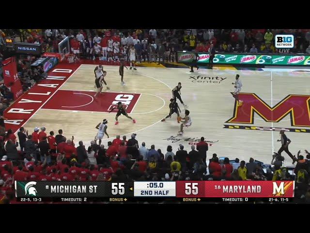 Michigan State vs Maryland CRAZY Ending | 2025 College Basketball