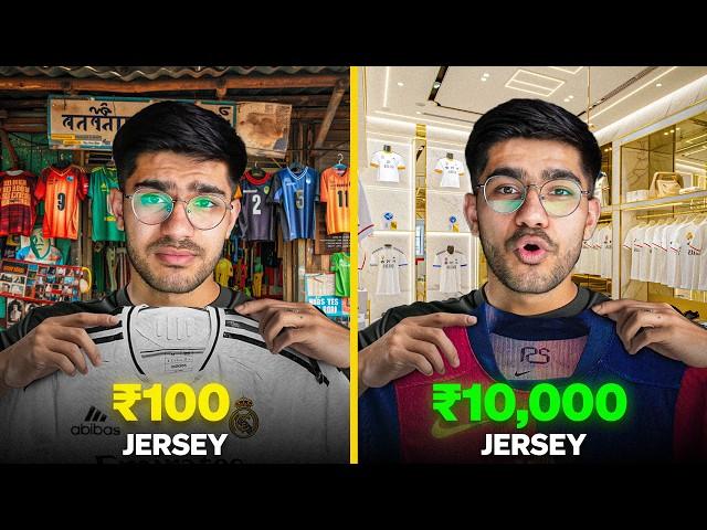 Rs 100 vs Rs 10,000 FOOTBALL JERSEY