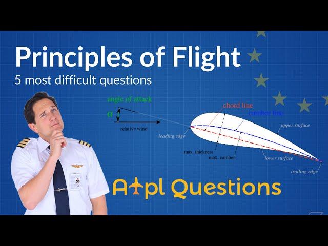 TOUGHEST 5 Principles of Flight questions from EASA ATPL Questions database! Captain Joe & Fabi