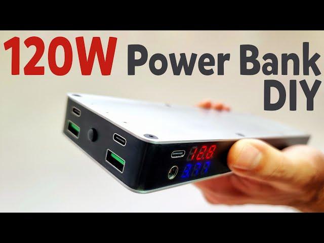 How to make Super 20000 mAh Power Bank (120W) - DIY fast charge Power Bank