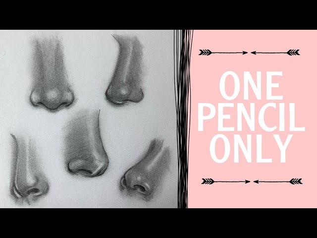 How to draw a nose | Step by step | For beginners