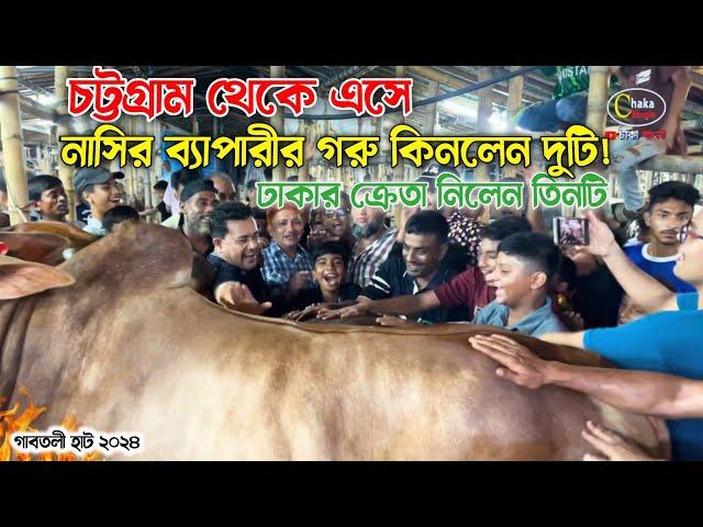 চট্টগ্রাম থেকে এসে গাবতলী হাট থেকে নাসির ব্যাপারীর গরু কিনে মহা খুশি! কোরবানির গরু ২০২ ৪