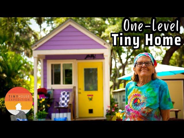 Her 1 Level Tiny House dream come true after severe health problems