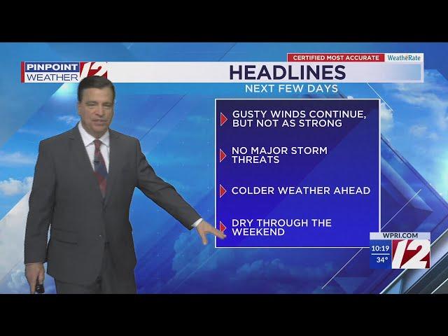 WPRI 12 Weather Now 1/2/25  Bright Blustery Friday