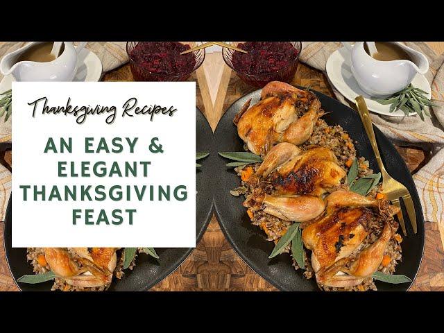 A Rustic & Elegant Thanksgiving Feast  | THANKSGIVING RECIPES with SEASON & SERVE BLOG