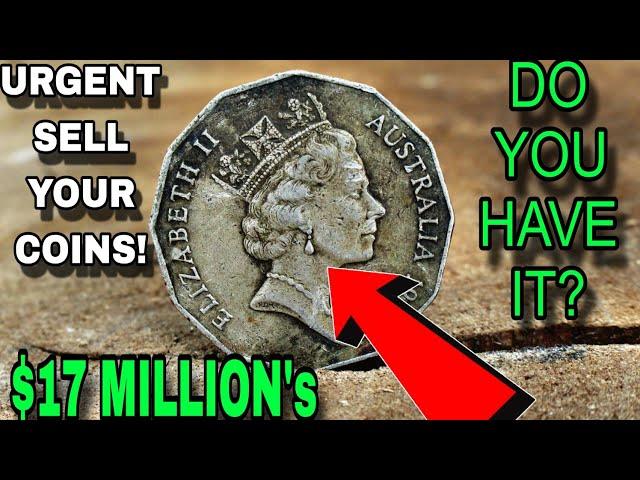 TOP 10 COMMON AUSTRALIAN COINS WORTH HUGE MONEY 50 CENTS COINS THAT COULD BE IN YOUR POCKET CHANGE!