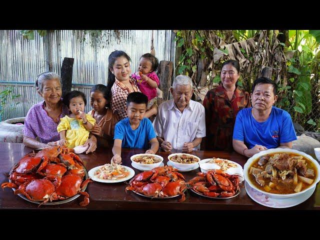 Sreypov Life Show: Grandparents looks very happy with the simple life in countryside