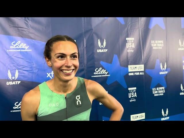 Sage Hurta-Klecker after 5th at 2024 Olympic Trials 800 final
