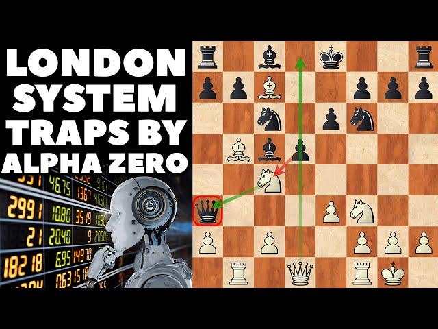 Best London System Traps To WIN FAST by Alpha Zero