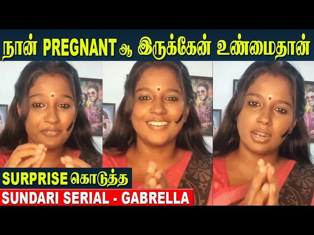 Sundari Serial Gabriella Confirmed Her Pregnancy  Baby Bump Photoshoot | Sun Tv | Today Episode