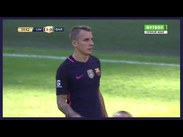 Luca Digne Debut for Barcelona vs Liverpool