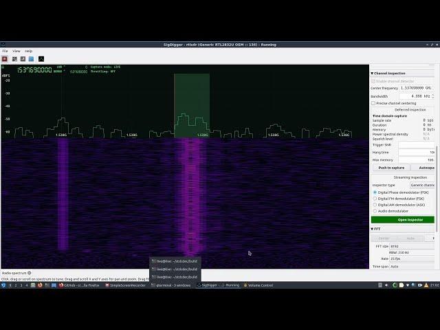 DragonOS Focal Rx and Decode Inmarsat-C Messages w/ SigDigger + STDCDEC (RTLSDR)