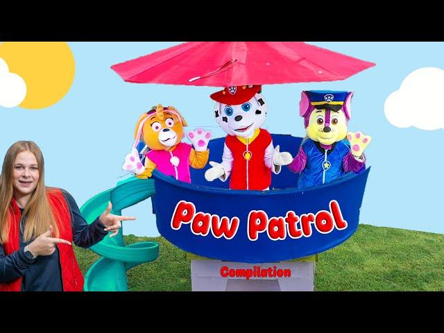 Assistant Adventures at the Paw Patrol Lookout Tower with Marshall and Batboy Ryan