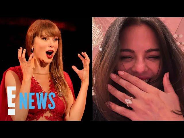 Taylor Swift REACTS to Selena Gomez's Engagement to Benny Blanco | E! News