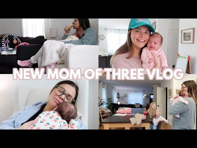 ADJUSTING TO LIFE WITH A NEWBORN. HOW I'M REALLY DOING. STAY AT HOME MOM OF THREE VLOG