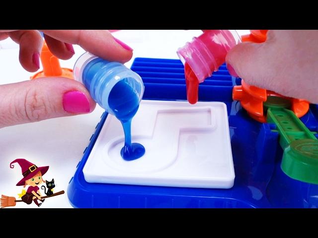 Las Pegatinas Hechas de Slime  Juguetes de Manualidades para Niños